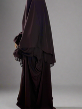 Load image into Gallery viewer, Wide abaya w/ diamond khimar