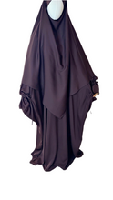 Load image into Gallery viewer, Wide abaya w/ diamond khimar
