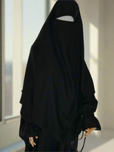 Load image into Gallery viewer, Wide abaya w/ diamond khimar