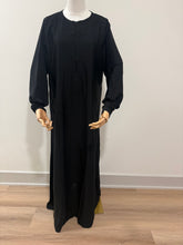Load image into Gallery viewer, Mocha Two-Piece Hooded Abyah w/ Ruched sleeves