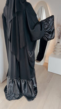 Load image into Gallery viewer, Double satin ruffle Abaya