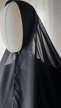 Load image into Gallery viewer, Double satin ruffle Abaya