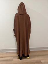 Load image into Gallery viewer, Mocha Two-Piece Hooded Abyah w/ Ruched sleeves