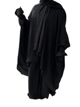 Load image into Gallery viewer, Three piece Abaya w/ scruntch sleeves