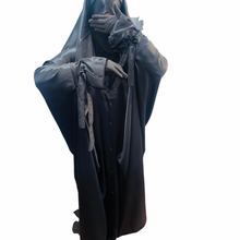 Load image into Gallery viewer, Satin snap front Jilbaab