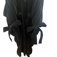 Load image into Gallery viewer, Velvet bisht cardigan w/ detachable Bow tie
