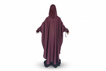 Load image into Gallery viewer, Burgundy Two-Piece Hooded Abyah w/ Ruched sleeves
