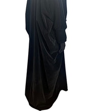 Load image into Gallery viewer, Velvet bisht cardigan w/ detachable Bow tie
