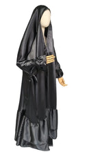 Load image into Gallery viewer, Double Ruffle Satin Jilbab
