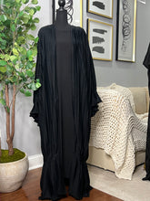Load image into Gallery viewer, Pleated Three piece Open Abaya/Duster
