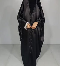 Load and play video in Gallery viewer, Satin snap front Jilbaab
