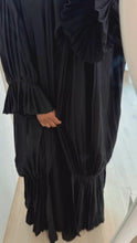 Load and play video in Gallery viewer, Three piece Pleated Open Abaya/Duster 2.0
