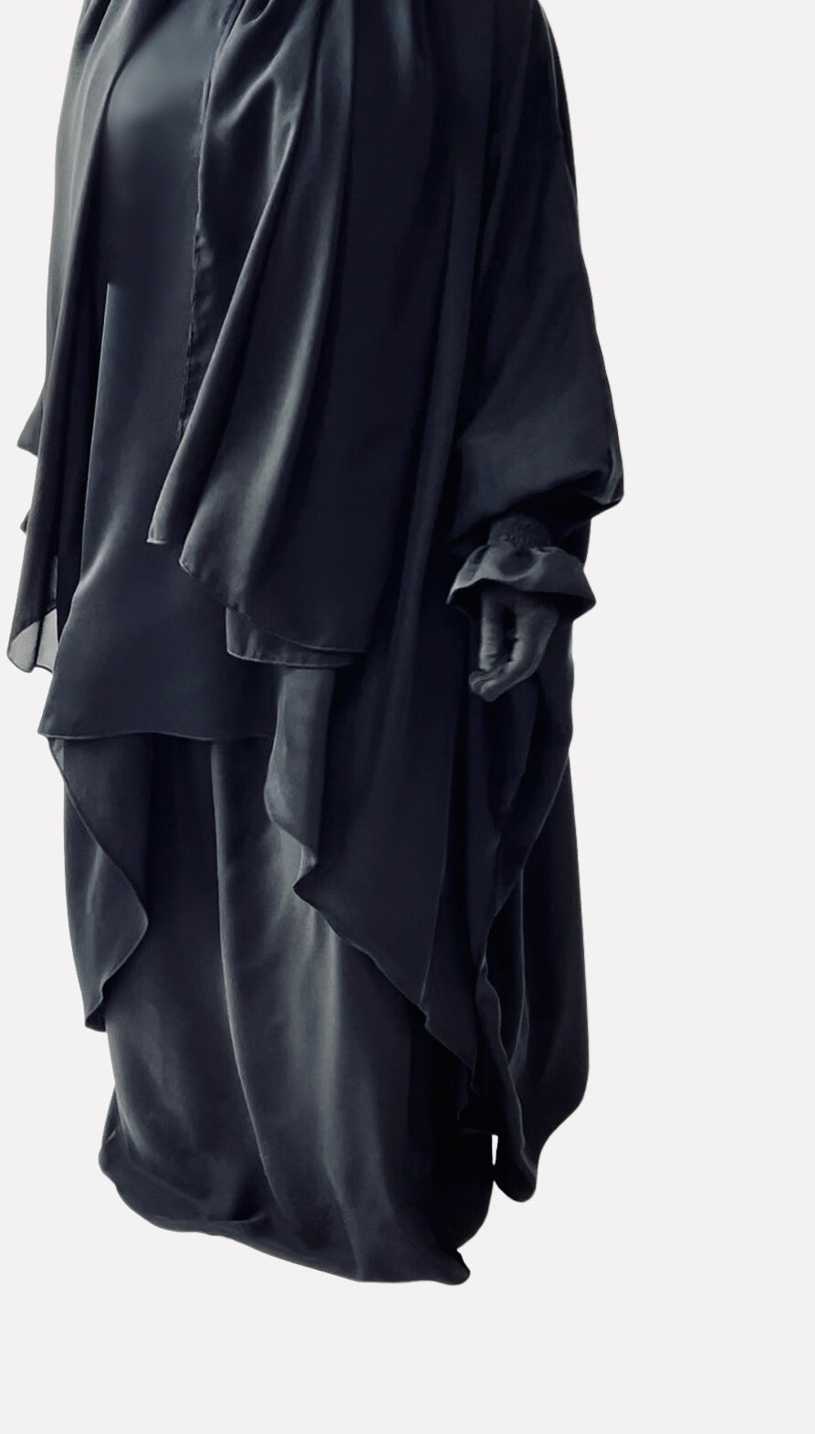 Three piece Abaya w/ scruntch sleeves